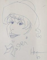 [Caricature of Toni Mendez]